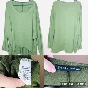 🚨SALE🚨 zanzea olive green high low sweater!